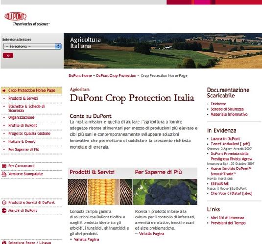 Il nuovo sito Crop Protection